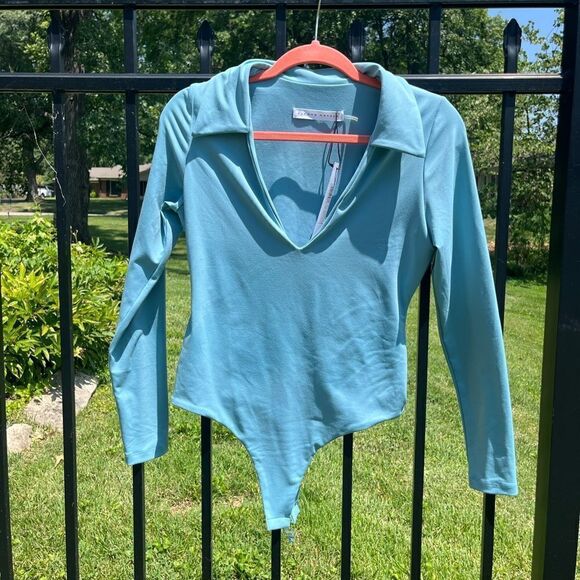 Susana Monaco Collared Bodysuit NWT - Picture 3 of 10